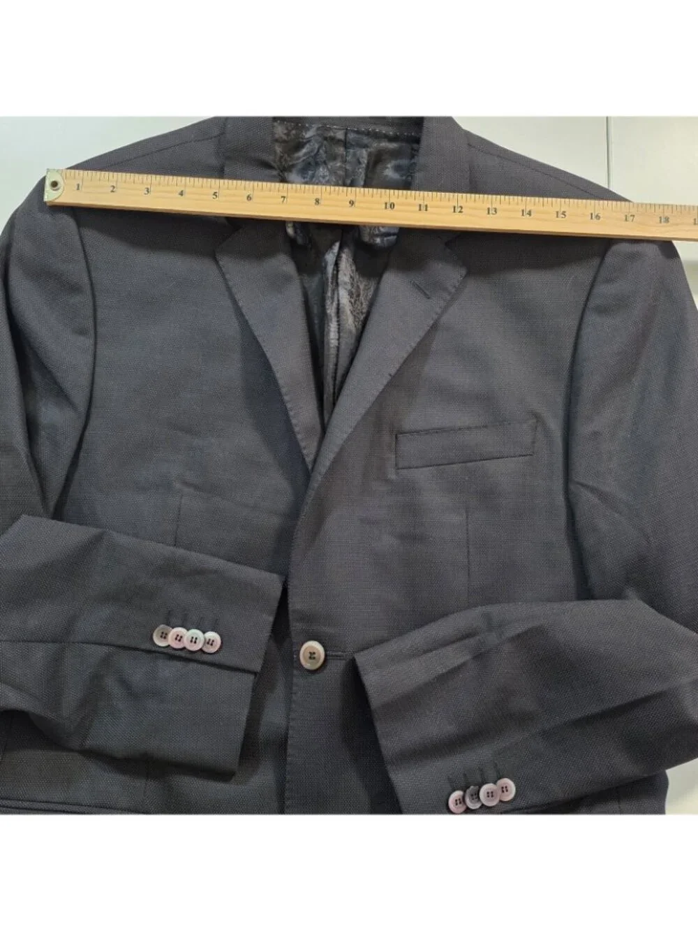 SAND Copenhagen XO Blazer 50 EU / 40 R Black Wool Cotton Lanificio Fabio Italy
